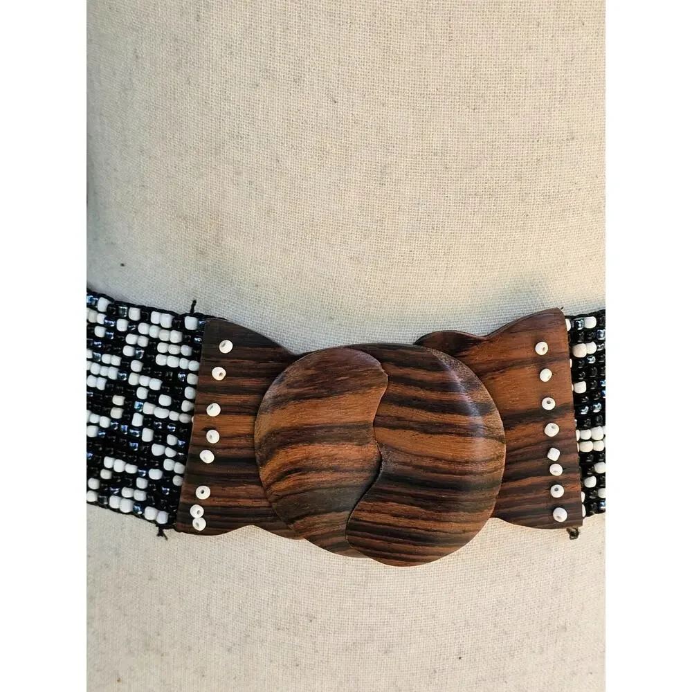 Black Brown vintage wide